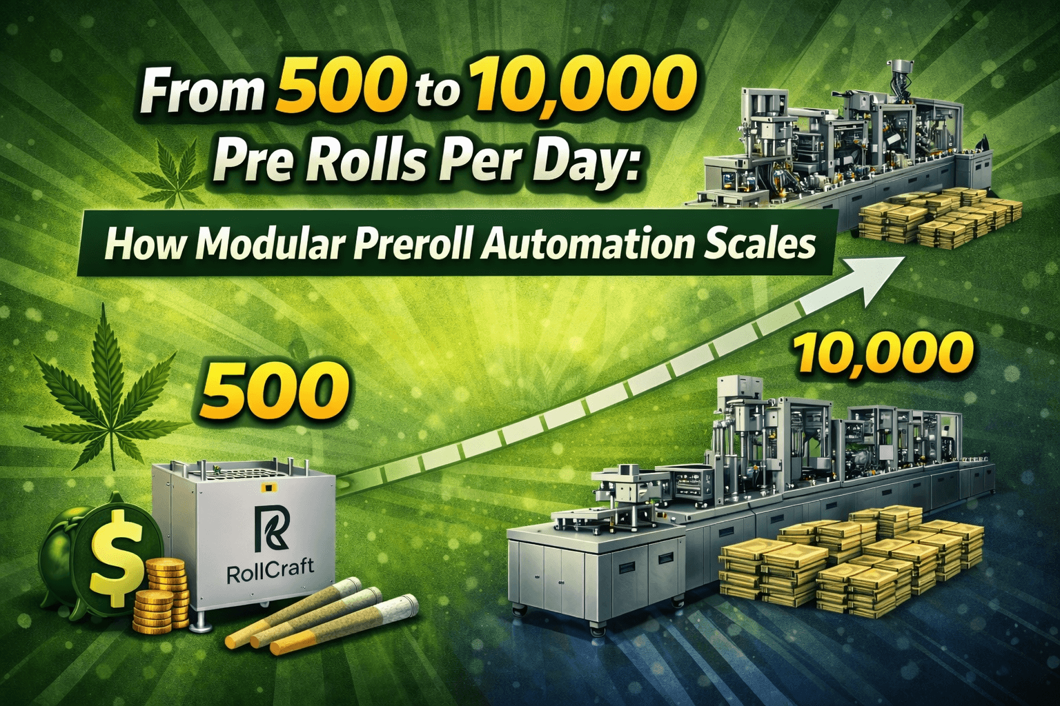 From 500 to 10000 pre-rolls a day