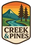 Creek and Pines Cannabis Brand Logo